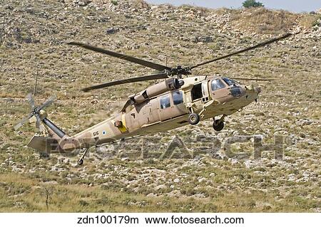 A UH-60L Yanshuf helicopter of the Israeli Air Force. View Large Photo Image Picture - A UH-60L Yanshuf helicopter of the Israeli Air Force.. Fotosearch
