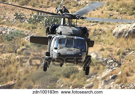 Picture - A UH-60L Yanshuf helicopter of the Israeli Air Force.. Fotosearch