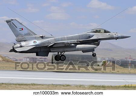 A United Arab Emirates Air Force F-16E Block 60 landing at Konya Air Base. View Large Photo Image Picture - A United Arab Emirates Air Force F-16E Block 60 landing at Konya Air Base.. Fotosearch