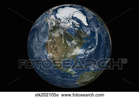 A view of the Earth with the full Arctic region visible. View Large Photo Image Stock Photograph - A view of the Earth with the full Arctic region visible.. Fotosearch