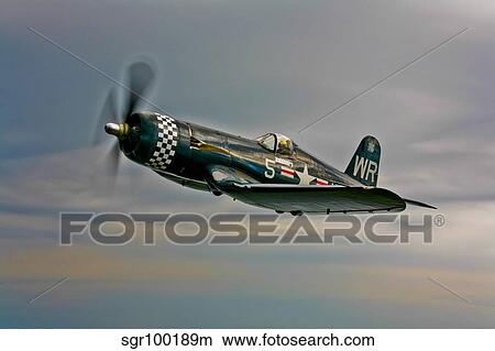 A Vought F4U-4 Corsair in Korean War markings. View Large Photo Image Picture - A Vought F4U-4 Corsair in Korean War markings.. Fotosearch