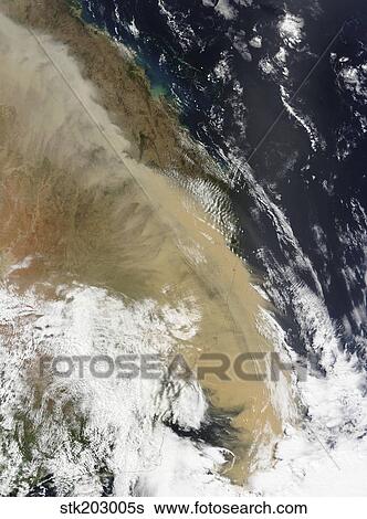 A wall of dust stretched from northern Queensland to the southern tip of eastern Australia. View Large Photo Image Stock Photograph - A wall of dust stretched from northern Queensland to the southern tip of eastern Australia.. Fotosearch