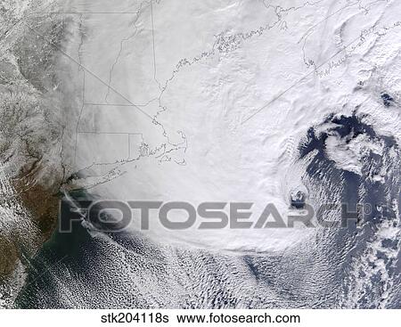 A winter storm over eastern New England. View Large Photo Image Stock Photograph - A winter storm over eastern New England.. Fotosearch