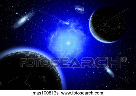 A young star system located in our Milky Way Galaxy. View Large Illustration Stock Illustration - A young star system located in our Milky Way Galaxy.. Fotosearch