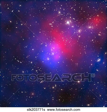 Stock Photograph - Abell 2744, Pandora's Cluster.. Fotosearch