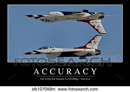 Picture - Accuracy: Inspirational Quote and Motivational Poster. Fotosearch