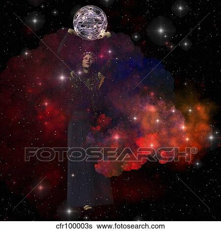 Adora, Goddess of the Heavens. View Large Illustration Stock Illustration - Adora, Goddess of the Heavens.. Fotosearch