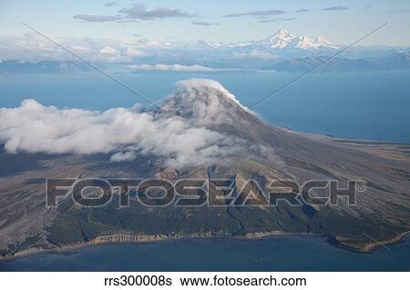 Aerial image of Mount St Augustine Volcano, Cook Inlet, Alaska. View Large Photo Image Stock Photograph - Aerial image of Mount St Augustine Volcano, Cook Inlet, Alaska.. Fotosearch