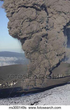 Aerial view of ash cloud eruption from Eyjafjallajokull Volcano, Iceland. View Large Photo Image Stock Photograph - Aerial view of ash cloud eruption from Eyjafjallajokull Volcano, Iceland.. Fotosearch