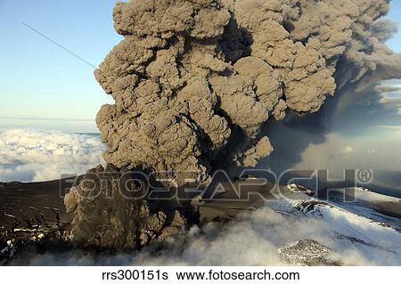 Aerial view of ash cloud eruption from Eyjafjallajokull Volcano, Iceland. View Large Photo Image Stock Photograph - Aerial view of ash cloud eruption from Eyjafjallajokull Volcano, Iceland.. Fotosearch