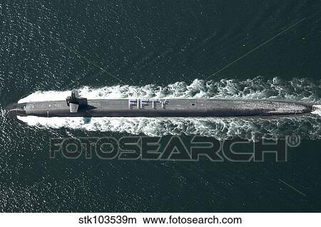 Aerial view of Sailors lined up in formation to represent USS Pennsylvania's 50th Patrol out to sea. View Large Photo Image Picture - Aerial view of Sailors lined up in formation to represent USS Pennsylvania's 50th Patrol out to sea.. Fotosearch