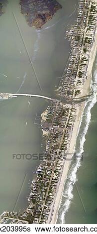 Aerial view showing a portion of Mantoloking, New Jersey, damaged by Hurricane Sandy. View Large Photo Image Stock Photograph - Aerial view showing a portion of Mantoloking, New Jersey, damaged by Hurricane Sandy.. Fotosearch
