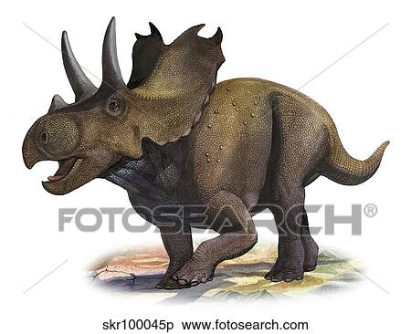 Agujaceratops mariscalensis, a prehistoric era dinosaur. View Large Illustration Stock Illustration - Agujaceratops mariscalensis, a prehistoric era dinosaur.. Fotosearch