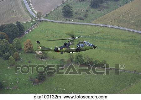 AgustaWestland A109 helicopter of the Swedish Air Force. View Large Photo Image Picture - AgustaWestland A109 helicopter of the Swedish Air Force.. Fotosearch