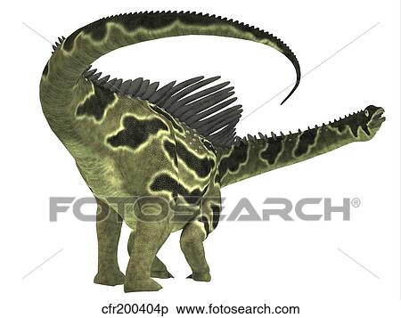Stock Illustration - Agustinia is a herbivorous dinosaur that lived during the Cretaceous period. Fotosearch