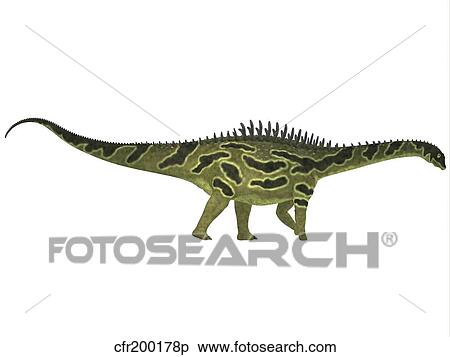 Agustinia ligabuei, a sauropod from the Early Cretaceous Period. View Large Illustration Stock Illustration - Agustinia ligabuei, a sauropod from the Early Cretaceous Period.. Fotosearch