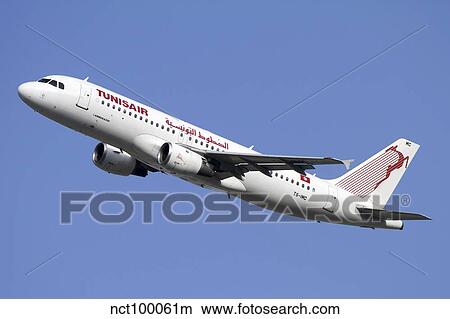 Airbus A320 of Tunisair airline. View Large Photo Image Picture - Airbus A320 of Tunisair airline.. Fotosearch
