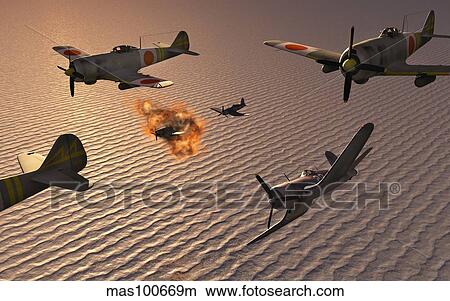 American F4U Corsair aircraft attacking Japanese Nakajima torpedo bombers. View Large Illustration Stock Illustration - American F4U Corsair aircraft attacking Japanese Nakajima torpedo bombers.. Fotosearch
