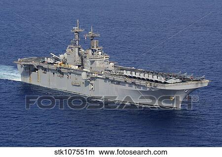 Amphibious assault ship USS Kearsarge conducts operations at sea. View Large Photo Image Picture - Amphibious assault ship USS Kearsarge conducts operations at sea.. Fotosearch