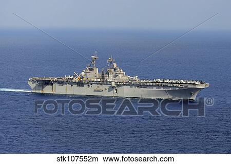 Amphibious assault ship USS Kearsarge conducts operations at sea. View Large Photo Image Picture - Amphibious assault ship USS Kearsarge conducts operations at sea.. Fotosearch