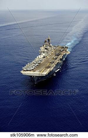 Amphibious assault ship USS Makin Island. View Large Photo Image Picture - Amphibious assault ship USS Makin Island.. Fotosearch