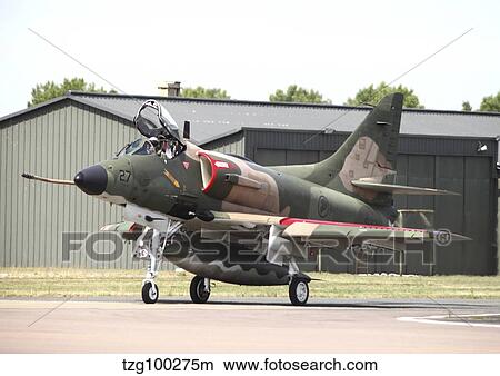 An A-4SU Super Skyhawk from the Singapore Air Force. View Large Photo Image Picture - An A-4SU Super Skyhawk from the Singapore Air Force.. Fotosearch