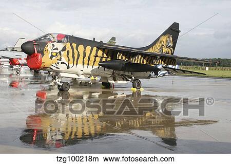 An A-7E Corsair of the Hellenic Air Force in special painting. View Large Photo Image Picture - An A-7E Corsair of the Hellenic Air Force in special painting.. Fotosearch