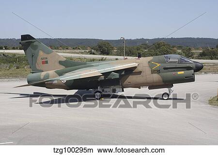 An A-7P Corsair II of the Portuguese Air Force. View Large Photo Image Picture - An A-7P Corsair II of the Portuguese Air Force.. Fotosearch