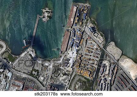 An aerial view of Port-au-Prince harbor in Haiti. View Large Photo Image Stock Photograph - An aerial view of Port-au-Prince harbor in Haiti.. Fotosearch