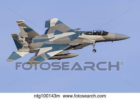 An aggressor F-15C Eagle of the U. S. Air Force. View Large Photo Image Picture - An aggressor F-15C Eagle of the U. S. Air Force.. Fotosearch