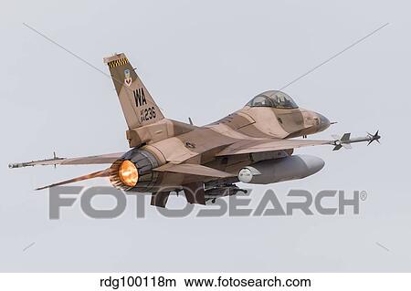 Picture - An aggressor F-16C Fighting Falcon of the U. S. Air Force.. Fotosearch