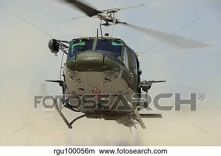 Picture - An Agusta Bell AB 212 of the Italian Air Force landing.. Fotosearch