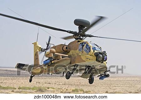 An AH-64D Saraph helicopter of the Israeli Air Force. View Large Photo Image Picture - An AH-64D Saraph helicopter of the Israeli Air Force.. Fotosearch