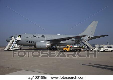 An Airbus A310 MRTT Tanker of the German Air Force. View Large Photo Image Picture - An Airbus A310 MRTT Tanker of the German Air Force.. Fotosearch
