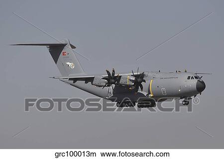 An Airbus A400M Atlas of the Turkish Air Force. View Large Photo Image Picture - An Airbus A400M Atlas of the Turkish Air Force.. Fotosearch
