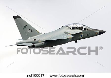 Picture - An Alenia Aermacchi M-346 Master trainer aircraft of the Israeli Air Force.. Fotosearch