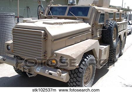 An armored fighting vehicle known as the Cougar. View Large Photo Image Picture - An armored fighting vehicle known as the Cougar.. Fotosearch
