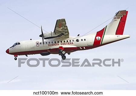 Picture - An ATR-42 of the Italian Coast Guard.. Fotosearch