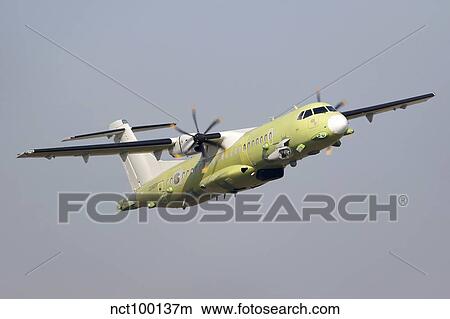 An ATR 72-600 Maritime Patrol aircraft. View Large Photo Image Picture - An ATR 72-600 Maritime Patrol aircraft.. Fotosearch