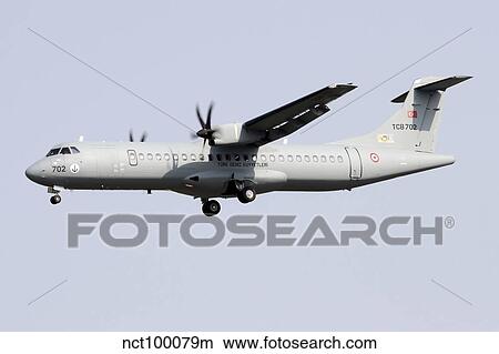 An ATR-72 of the Turkish Naval Forces. View Large Photo Image Picture - An ATR-72 of the Turkish Naval Forces.. Fotosearch