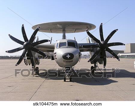An E-2C+ Hawkeye sits on the flight line on board Naval Station Norfolk, Virginia. View Large Photo Image Picture - An E-2C+ Hawkeye sits on the flight line on board Naval Station Norfolk, Virginia.. Fotosearch