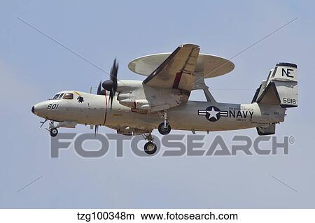 An E-2D Advanced Hawkeye of the U. S. Navy. View Large Photo Image Picture - An E-2D Advanced Hawkeye of the U. S. Navy.. Fotosearch