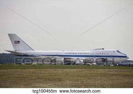 An E-4 Advanced Airborne Command Post of the U. S. Air Force. View Large Photo Image Picture - An E-4 Advanced Airborne Command Post of the U. S. Air Force.. Fotosearch