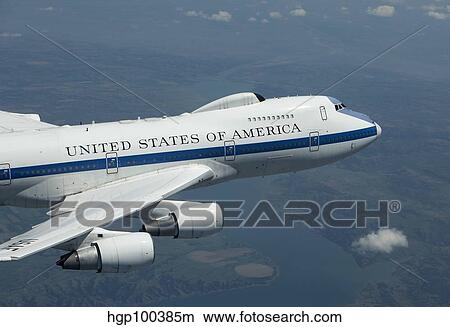 An E-4B National Airborne Operations Center aircraft. View Large Photo Image Picture - An E-4B National Airborne Operations Center aircraft.. Fotosearch