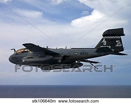 An EA-6B Prowle in flight over the Arabian Sea. View Large Photo Image Picture - An EA-6B Prowle in flight over the Arabian Sea.. Fotosearch