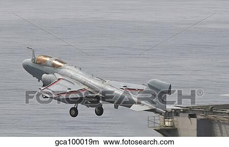 An EA-6B Prowler lifts off from the flight deck of USS Harry S. Truman View Large Photo Image Picture - An EA-6B Prowler lifts off from the flight deck of USS Harry S. Truman. Fotosearch