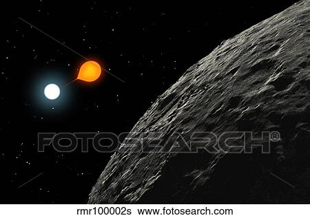 An eclipsing binary star known as Algol, or Beta Persei. View Large Illustration Stock Illustration - An eclipsing binary star known as Algol, or Beta Persei.. Fotosearch
