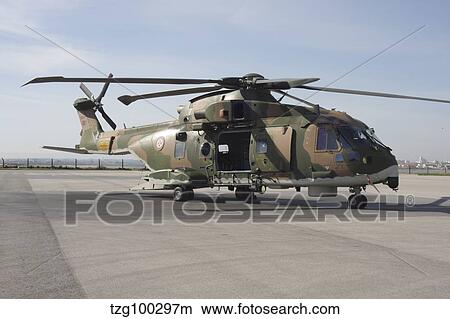 An EH101 utility helicopter of the Portuguese Air Force. View Large Photo Image Picture - An EH101 utility helicopter of the Portuguese Air Force.. Fotosearch