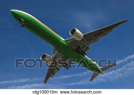 An EVA Airways Boeing 777-300ER. View Large Photo Image Picture - An EVA Airways Boeing 777-300ER.. Fotosearch
