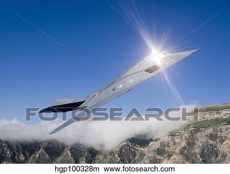 An F-117 Nighthawk flies a training sortie over New Mexico. View Large Photo Image Picture - An F-117 Nighthawk flies a training sortie over New Mexico.. Fotosearch